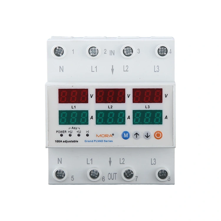 63A 80A 100A व्होल्टेज प्रोटेक्टर