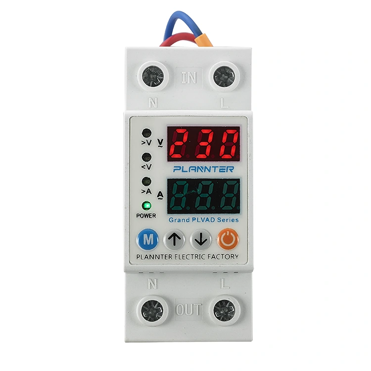 ड्युअल डिस्प्ले व्होल्टेज प्रोटेक्टर